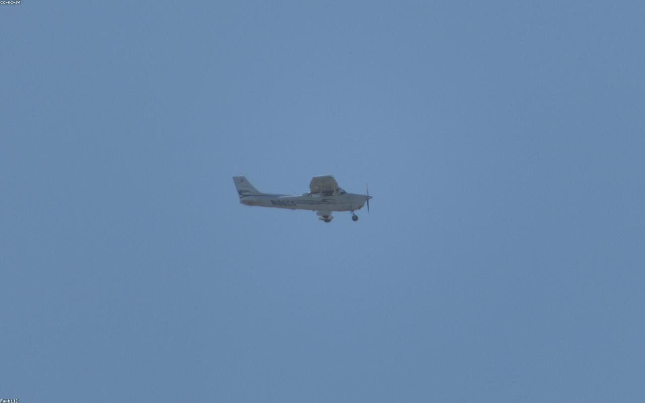 Light aircraft on a bush airstrip